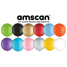 AMSCAN 24" Latex Balloons  8 Ct