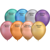 7" Chrome Latex Balloons (100 Ct) 7" Chrome Latex Balloons (100 Ct)