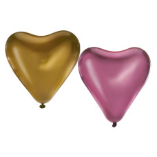 12" Luxe Satin Heart Shaped Latex Balloons (6 Ct) 12" Luxe Satin Heart Shaped Latex Balloons (6 Ct)